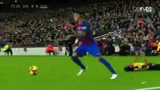 Neymar JR fantastic skills today vs Malaga
