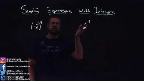 How to Simplify Expressions with Integers | Two Examples | Part 1 | Minute Math
