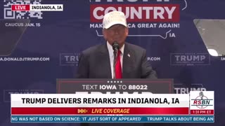 Trump interrupted by protester in Iowa
