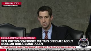 Sen. Cotton Confronts Military Officials About Nuclear Threats And Policy