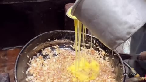 Kolkata Street style egg burji making(satisfying)