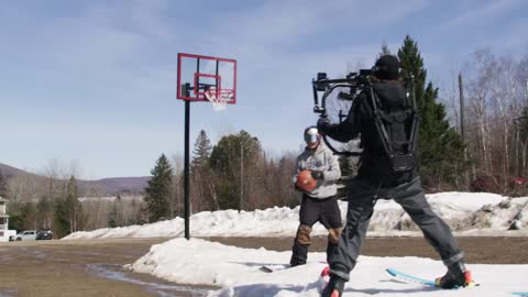 Snowboard Trick Shot Run (in one take)