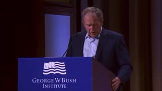 Bush accidently admits Iraq invasion was brutal and unjustified