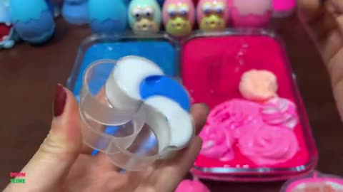 Making slime with piping bag ! Most satisf ying slime video