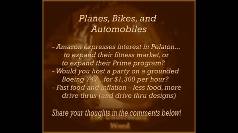 UHW 7 - Planes, Bikes, and Automobiles