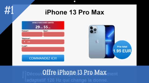 Offre iPhone 13 Pro Max