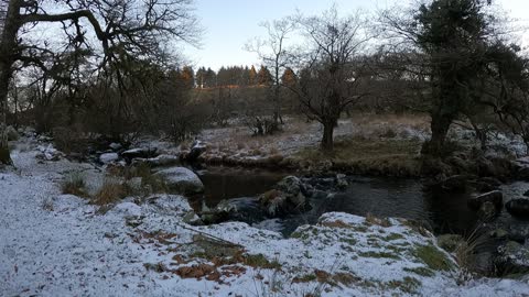 River . Snowy landscape. 15th Dec 2022