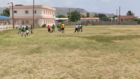 Children playing on a field