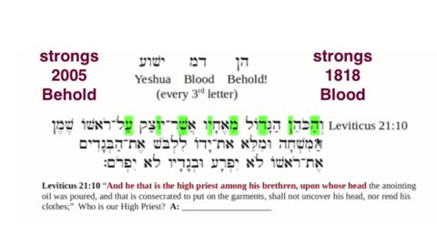 The Blood of Jesus in Hebrew Bible Code