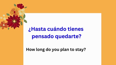 20 Questions & Answers in Spanish to use in different situations!