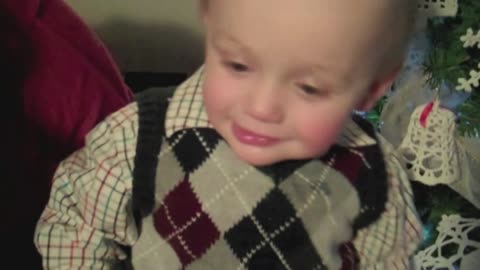 Adorable Baby's New Spin On Deck The Halls