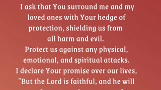 Prayer For Protection | Protection From Evil Prayer