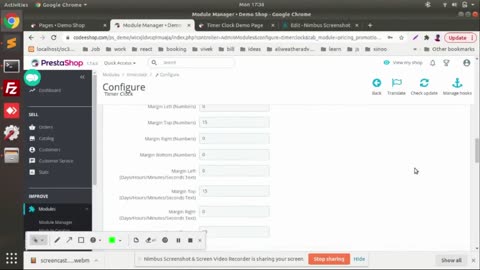 Prestashop Timer Clock Module