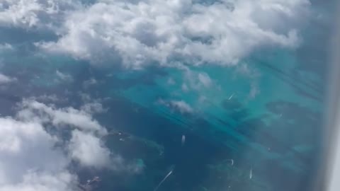 Isla mujeres airplane view