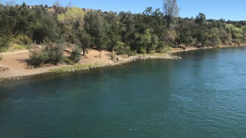 Sacramento River From Redding Sundial Bridge