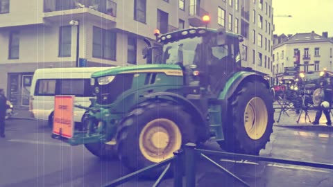 Protest European farmers in Brussels