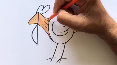 ✍️How to Draw✍️ a Hen from number 10✍️✍️