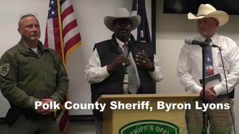 POLK COUNTY SHERIFF, BYRON LYONS PSA REGARDING NEW YEARS EVE 2023...