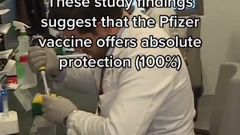 These studly findings suggest that the Pfizer vaccine offers absolute protection (10%‰)