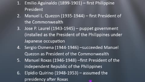 Philippine Presidents