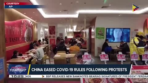 China eased COVID-19 rules following protests