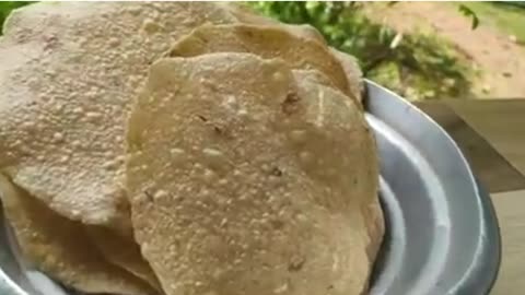 HEALTHY VILLAGE SNACK _RAW JACKFRUIT PAPAD RECIPE HALASINAKAAYI HAPPALA