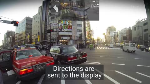 This motorbike helmet has a camera that gives the rider a 360-degree view