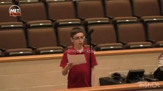 12 Yr Old Who Was Sent Home For Stating Facts Speaks At School Board Meeting