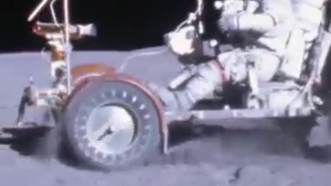 Rare 1971 Footage of Nasa Car on Moon