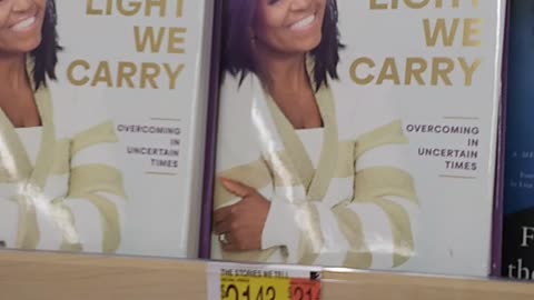 Political Grifting Books at Walmart - Michelle Obama, Mike Pence, Neverending Pandering