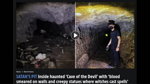 IS ANYONE PAYING ATTENTION??? SATANIC CAVES USED FOR RITUAL SACRlFlCE AND SPELL CASTING DISCOVERED!