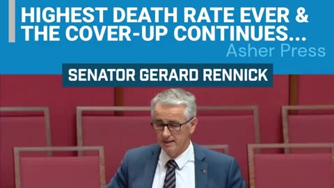 Senator Gerard Rennick: Overall deaths in Australia this year will come in under just 190,000 deaths