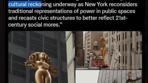 The Teddy Roosevelt statue got replaced with this In NY City?