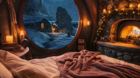 1 Hour Sleep Haven: Winter Bliss in a Cozy Hobbit Home