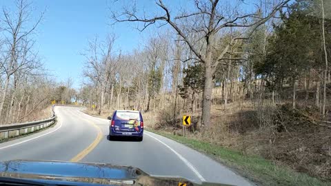 Driving Highway 20 from Grimsby to St Catharines April 09 2020