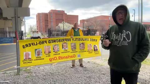 Fr Imbarrato at Alexandria Jail where prolifers are incarcerated for saving babies from death