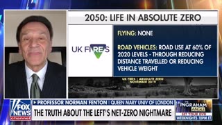 WEF 2050 Net Zero target: Laura Ingraham interview with Norman Fenton (Fox News 11 April 2023)