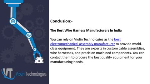 Wire Harness Manufacturing company in india | Cable Assembles