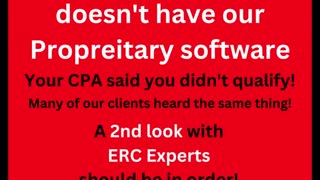 Our proprietary software for ERC - Employee Retention Credit