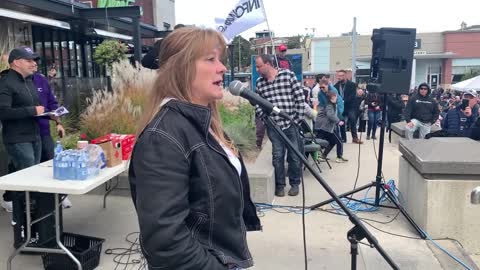 Must Watch: Suzanne Coles- Speaks at the Waterloo Region Freedom Rally