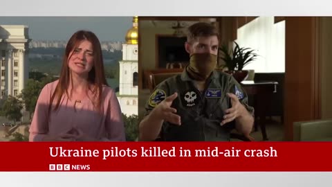 Ukraine war- Fighter ace and two other pilots killed in mid-air crash - BBC News