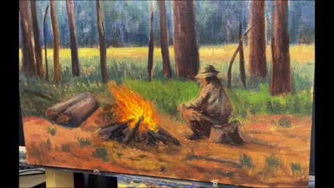 Painting Fire in Oils