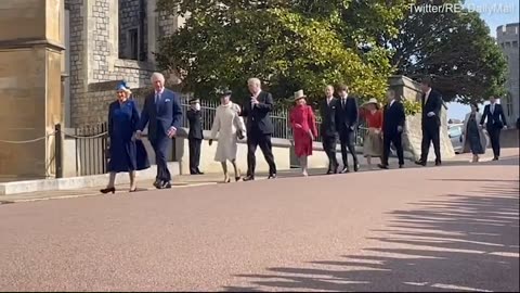 Radiant Kate joins Wills and their three children for Easter service