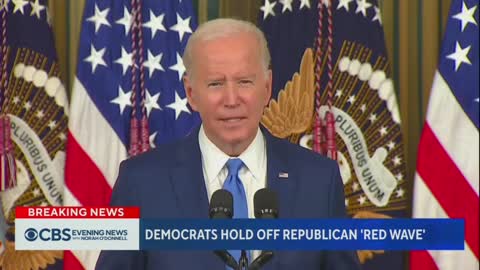 Joe Biden On Democrats holding off Republican "red wave"