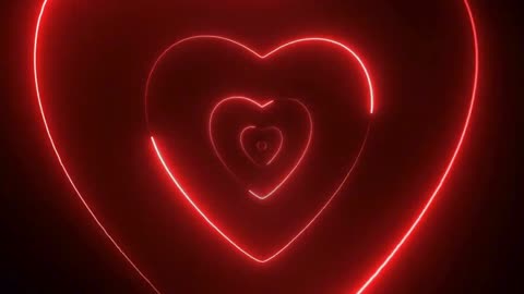 691. Neon Hearts (Loopable)❤️Purple Heart Background Neon Heart