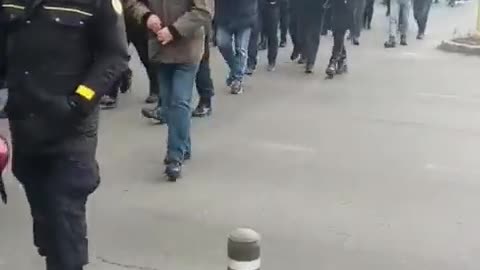 Bucharest Romania, Police hit the streets protesting about wages and health restrictions