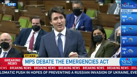 WATCH: Trudeau and Bergen argue on the usage of the Emergencies Act.