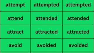 Regular verbs 3