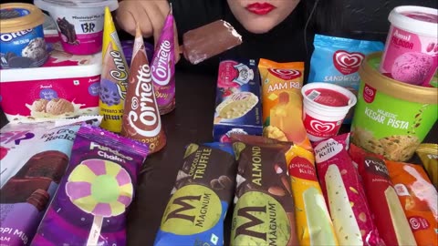 ASMR EATING ICE CREAM (MAGNUM, CHOCOBAR) 🤪😋