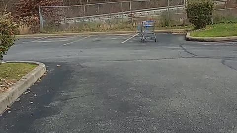 Walmart cart at buffalo wild wings